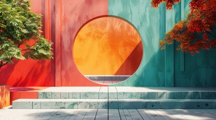 Marketing Concept Backdrop With Clean Text Zone