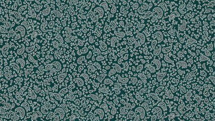 Teal Floral Pattern Background Texture Design.