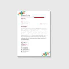 Modern business and corporate letterhead template
