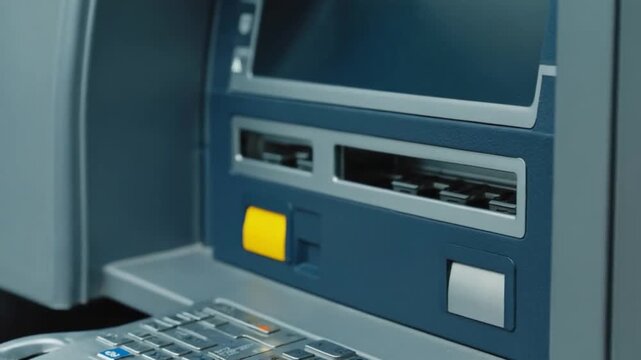 Withdrawing money from the ATM with your credit card.