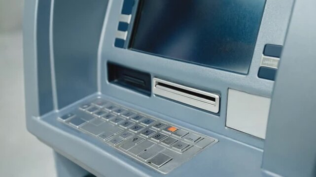 Withdrawing money from the ATM with your credit card.