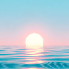 Sunrise over calm ocean