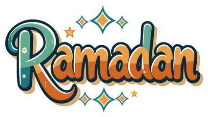 Elegant Ramadan Typography Design with Islamic Calligraphy & Festive Glow