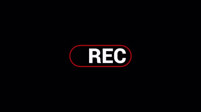 screen recorder, recording overlay frame, camera streaming recorder, footage, Video recording sign on a transparent background, Rec live icons of recording buttons in 4k.