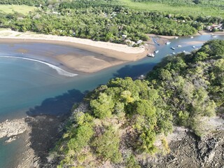 Beautiful Playa Los Vivos Beach and Peninsula from Above