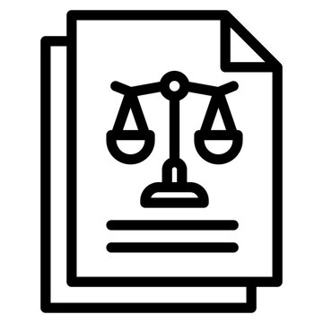 Law violation icon in vector illustration