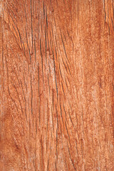 Empty brown grain wood plank for abstract wood background and texture. beautiful patterns, space for work, vintage wallpaper, Close up.Vertical.