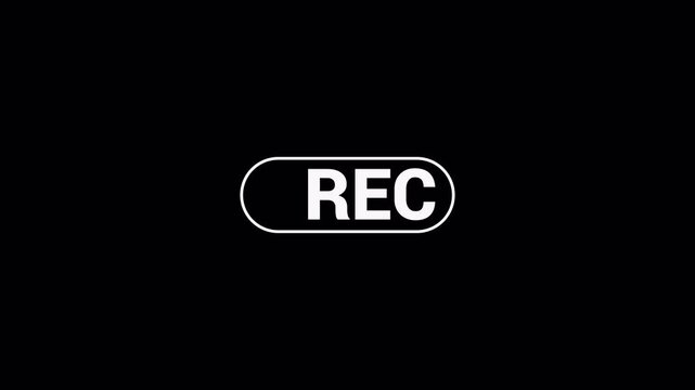 screen recorder, recording overlay frame, camera streaming recorder, footage, Video recording sign on a transparent background, Rec live icons of recording buttons in 4k.