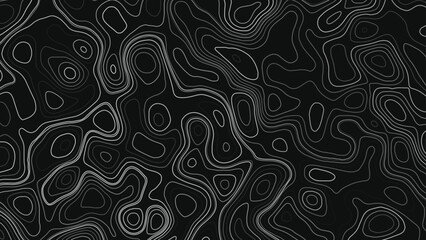 Fototapeta premium Black topography topology vector white background, Modern design with White background with topographic wavy pattern design