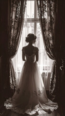  Lace Curtain Shadow Pattern. soft monochrome atmosphere