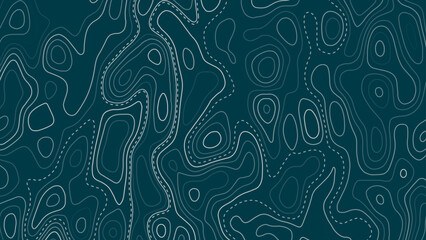 Topographic map pattern background vector. Abstract mountain terrain map background with abstract shape line texture. Vector art © Creative