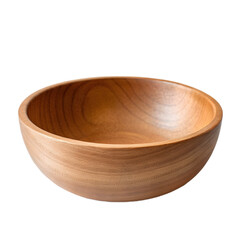 A beautifully crafted wooden bowl with a smooth, polished finish. The bowl features a natural wood grain pattern and is designed for both functionality and aesthetic appeal.