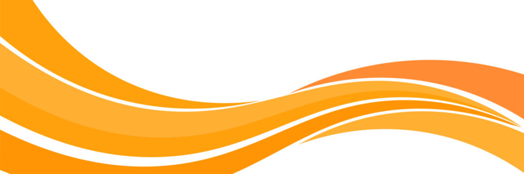 Vector orange line background curve element with white space for text and message design, overlapping layers, vector