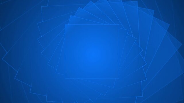 Royal blue color square shapes gradient design loopable geometrical background