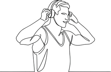 Simple Line Art Portrait