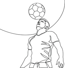 Simple Sports Line Drawing