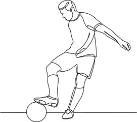Simple Sports Line Drawing