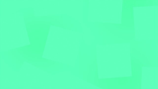 Turquoise color square shapes gradient design loopable geometrical background