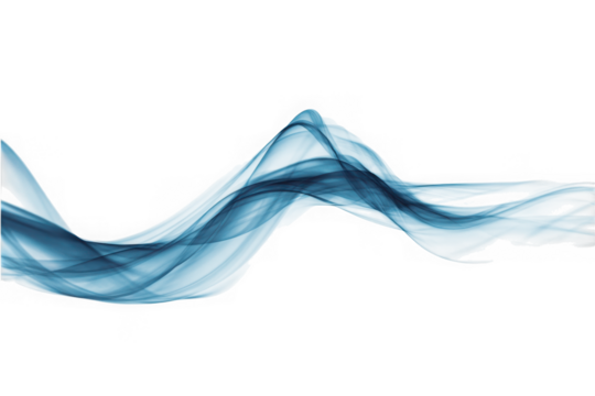 Abstract wave pattern isolated on transparent background - Powered by Adobe