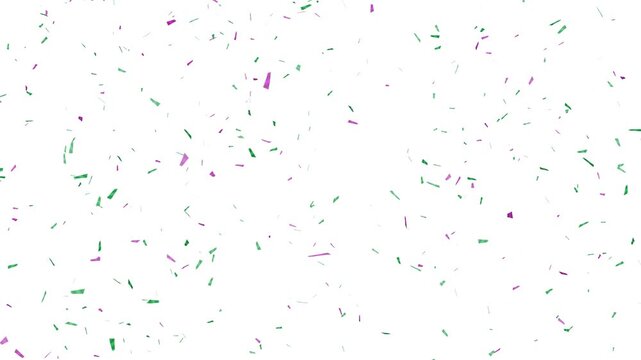 festive party confetti rain for celebration, loopable 4k video overlay with alpha channel. colorful confetti falling.