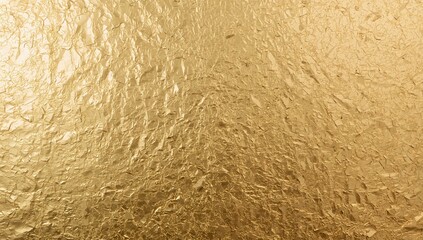Gold Texture Details With a Rough Surface and Uneven Pattern in Bright Light
