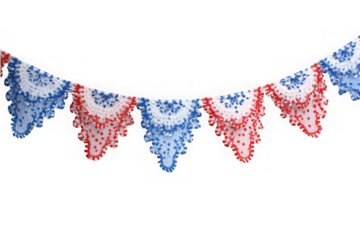 Patriotic banner design isolated on transparent background
