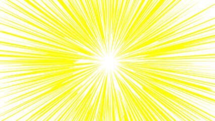 Abstract vibrant sunburst vector illustration featuring bright orange and yellow rays exploding from a central summer glow to create a warm  sunrise background design
