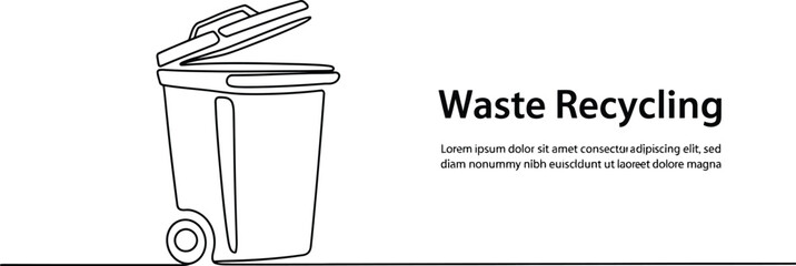 Obraz premium Waste recycling vector 