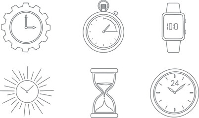 Collection of time keeping devices and accessories