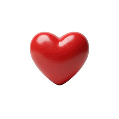 Red Heart on Transparent Background