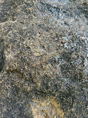 Rock texture closeup in bright daylight