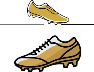Soccer cleat vector illustration