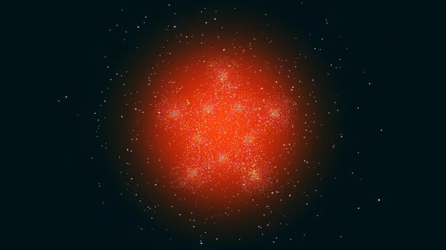 Abstract 3D star motion animation featuring luminous star shapes and floating light particles in a modern space-inspired environment. Elegant and cinematic background ideal for fantasy visuals, celebr