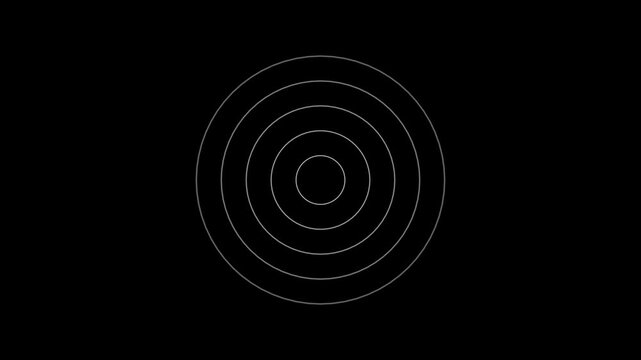 Abstract Futuristic Radio Wave Signal, Radio wave animation icon Network tower radio wave concept , Abstract Digital Futuristic Radio Wave Animation.with video animation.