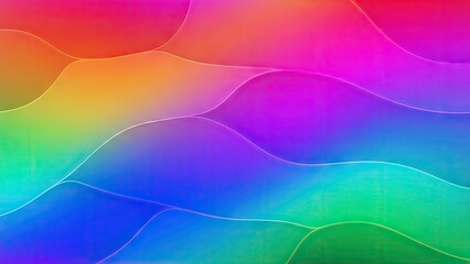 Abstract colorful wavy background design with vibrant rainbow gradient
