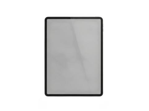 Modern black tablet device on white background - Powered by Adobe
