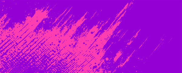 Running Poster Design %E2%80%93 Abstract Colorful Splash Illustration in Purple and Blue for City Marathon