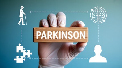 Parkinson disease awareness medical healthcare concept
