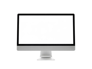 Fototapeta premium Modern imac computer on white background