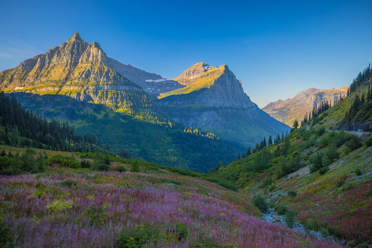 From Going to the Sun Road, Glacier National Park, Montana, USA