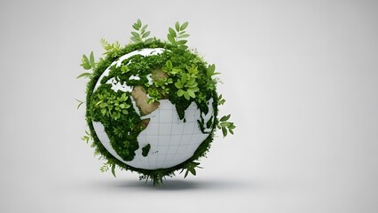 Earth day eco friendly green planet conservation concept