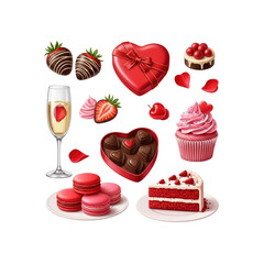 Valentine's Day sweets assortment