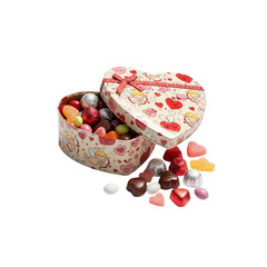 Heart shaped box of Valentine's candies