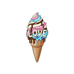 Love ice cream cone