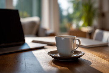Fototapeta premium Home Office and coffee