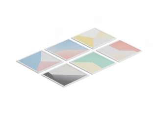 Modern abstract colorful geometric shapes background