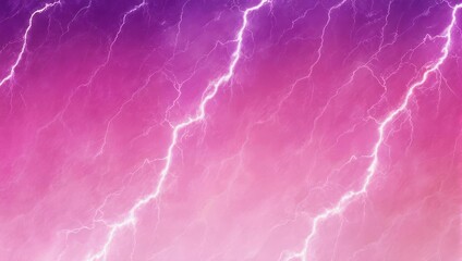 Vibrant Pink and Purple Lightning Strikes Across a Textured Sky.