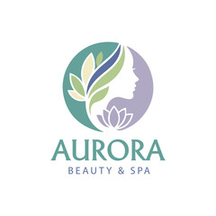 Fototapeta premium Elegant Beauty Spa Logo Design