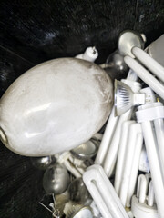 Old fluorescent light bulbs