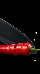 Slicing Red Pepper with Knife